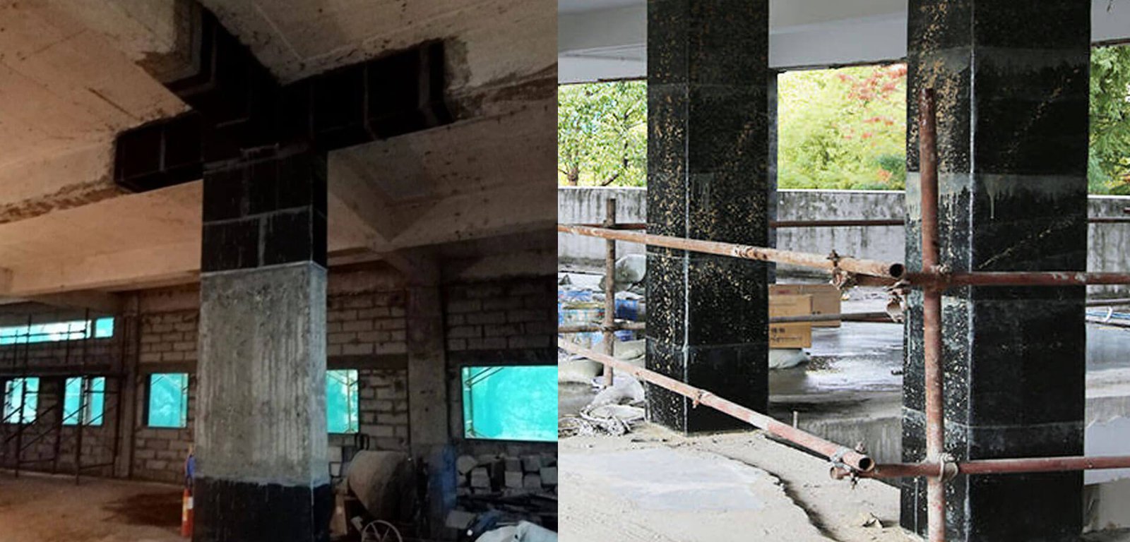 Carbon Wrapping for industrial and commercial structures in India by Gubbi Civil Engineers