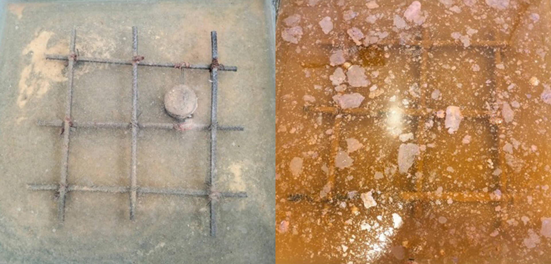 Cathodic Protection System using Sacrificial Anodes for reinforced concrete