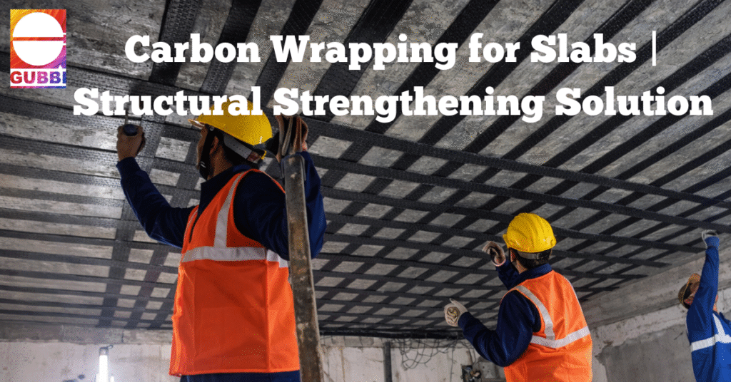 Carbon wrapping for slab strengthening using fiber reinforced polymer