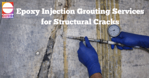 Epoxy injection grouting services for repairing concrete structural cracks