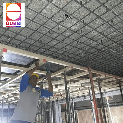 carbon fiber wrapping for slab strengthening and crack repair