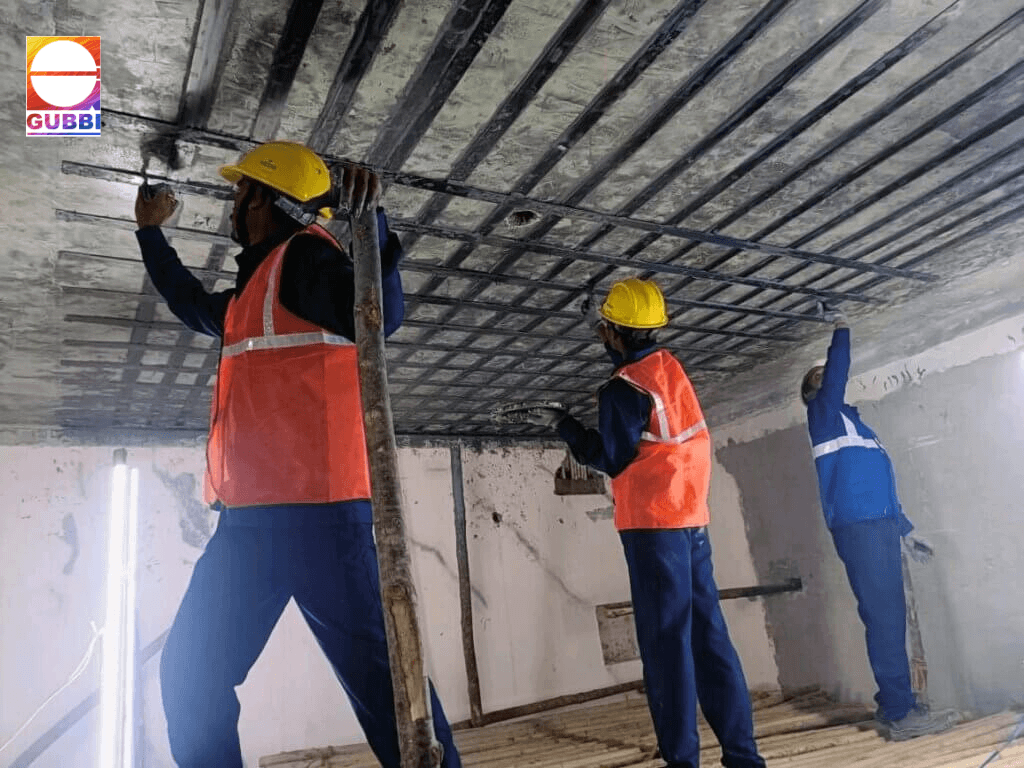 Carbon Fibre Wrapping for Slabs in RCC Strengthening