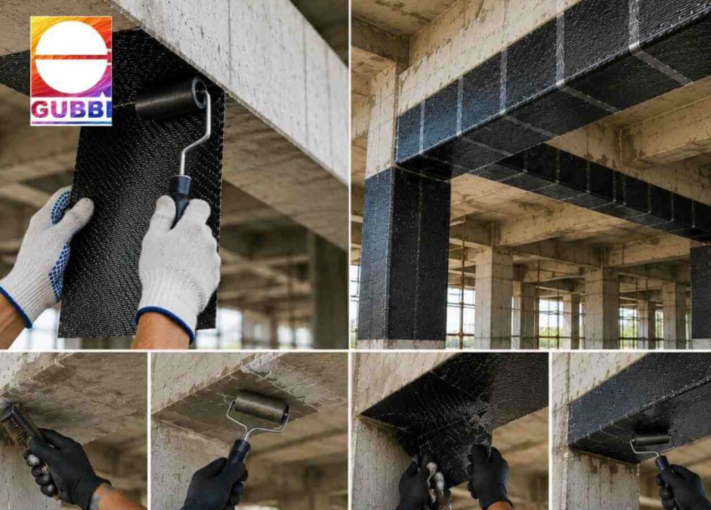 Carbon Wrapping for Beams Techniques for RCC beam strengthening and structural repair