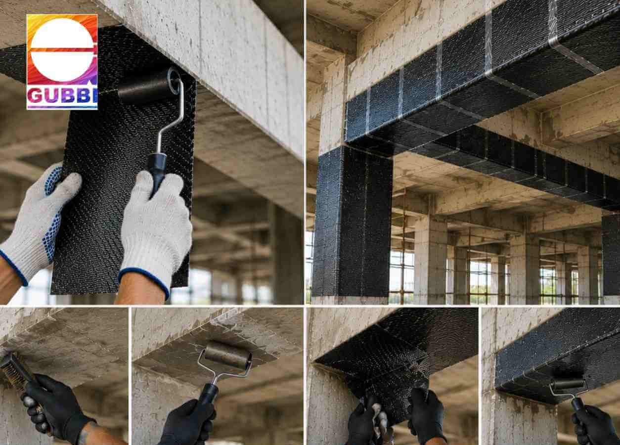 Carbon Wrapping for Beams Techniques for RCC beam strengthening and structural repair