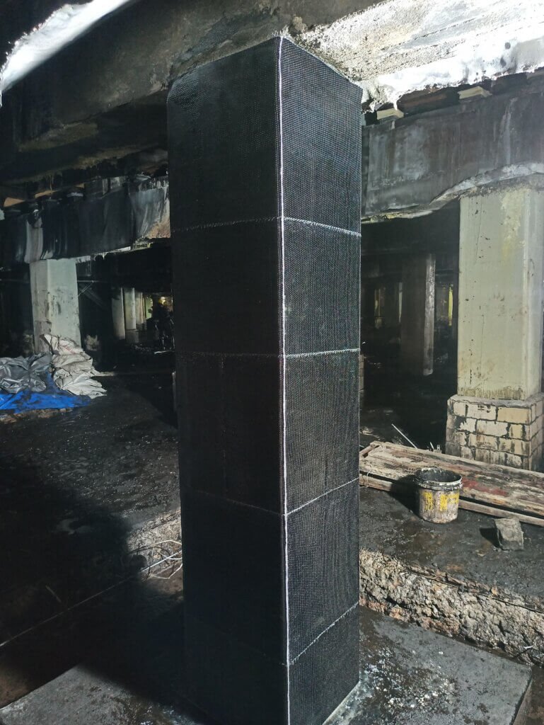 Carbon Wrapping for Columns