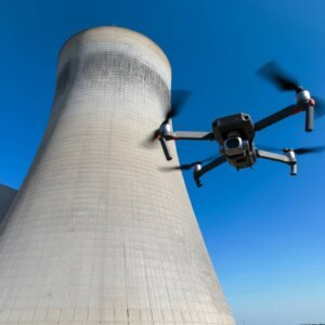 Drone Survey for Cooling Tower Inspection structure and concrete shell