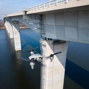 Drone Survey inspecting jetty and marine concrete structures safely