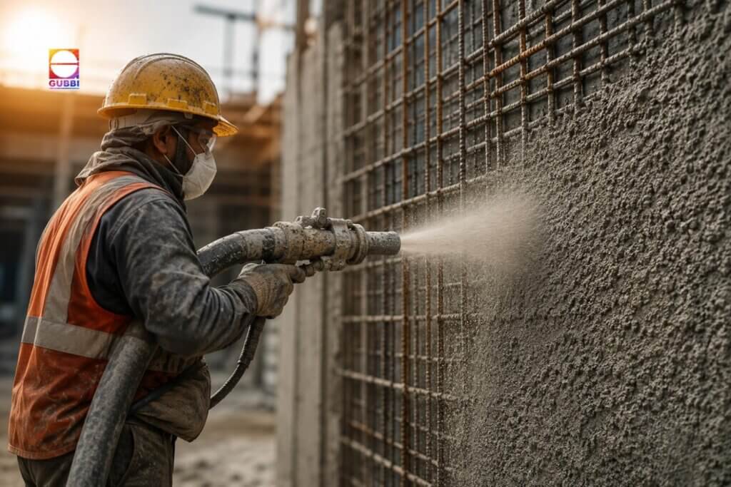 Shotcreting services for structural rehabilitation and RCC strengthening of damaged concrete structures