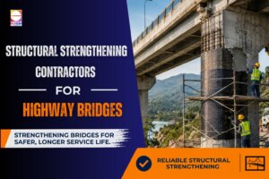 Structural Strengthening Contractors for highway bridges using advanced bridge repair techniques to improve load capacity, durability, and long-term structural performance.
